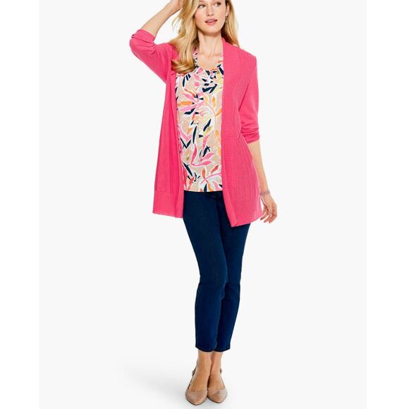 New ~ NIC + ZOE ~ Rose Quartz Twirl Away Cardigan ~ Size Small - Picture 9 of 9